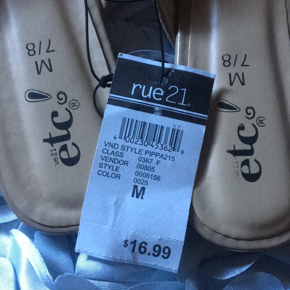 NEW Rue21 Tan Suede Flats - Picture 3 of 4